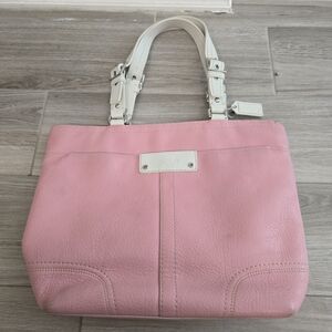 Vintage Pink Coach Bucket Bag